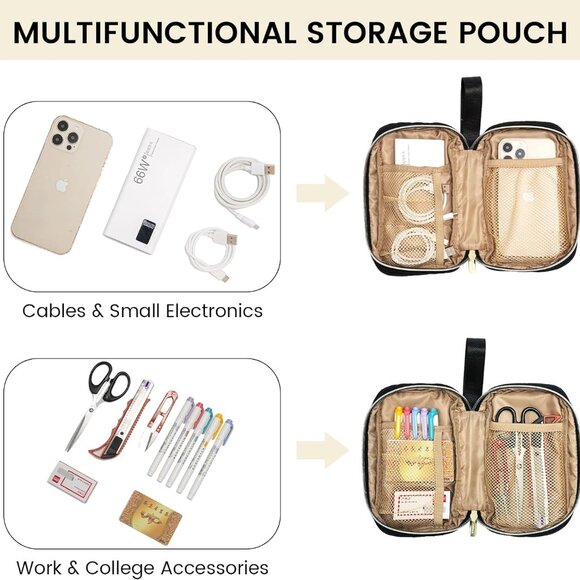 Laptop Bags for Women Work Tote Bag Computer Purse Shoulder Bag Black - Picture 5 of 9